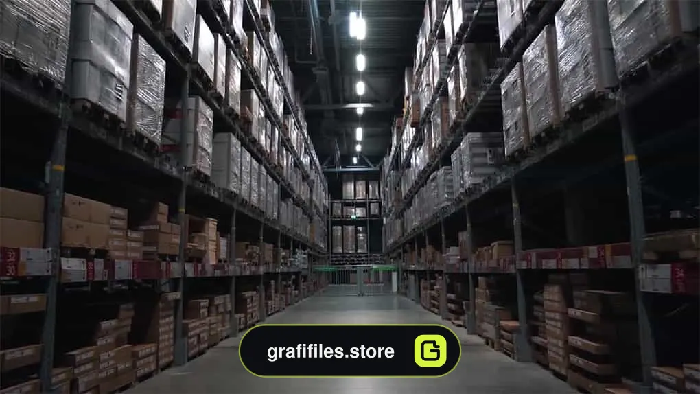 فوتیج انبار POV Of Warehouse