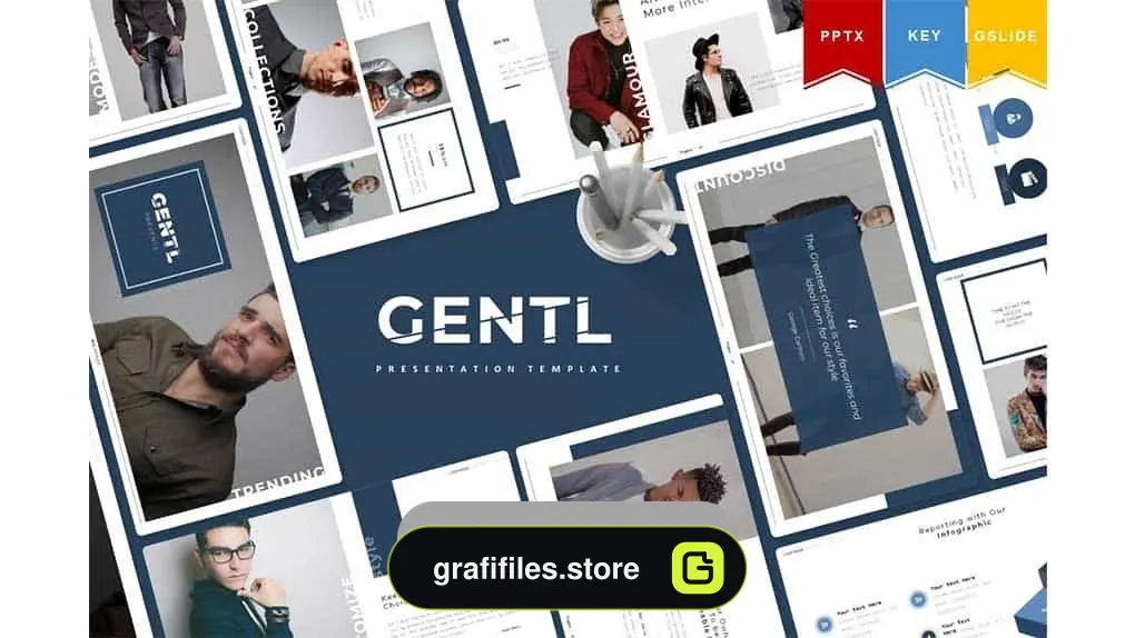دانلود قالب پاورپوینت، کینوت و گوگل اسلاید Gentl | Powerpoint, Keynote, Google Slides