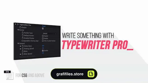 افکت تایپ برای افترافکت – Typewriter Pro