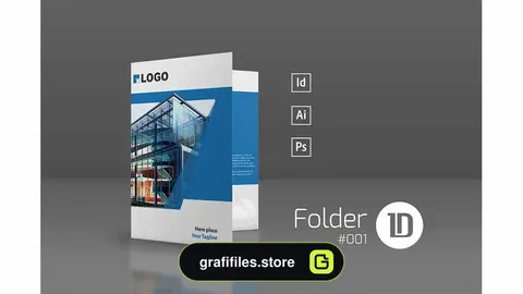 دانلود فایل لایه باز پوشه Presentation Folder Template 001