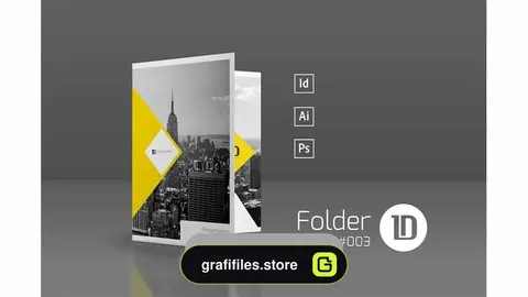 دانلود فایل لایه باز پوشه Presentation Folder Template 003