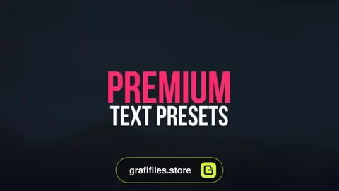 دانلود پریست آماده متنی برای افترافکت – Premium Text Presets