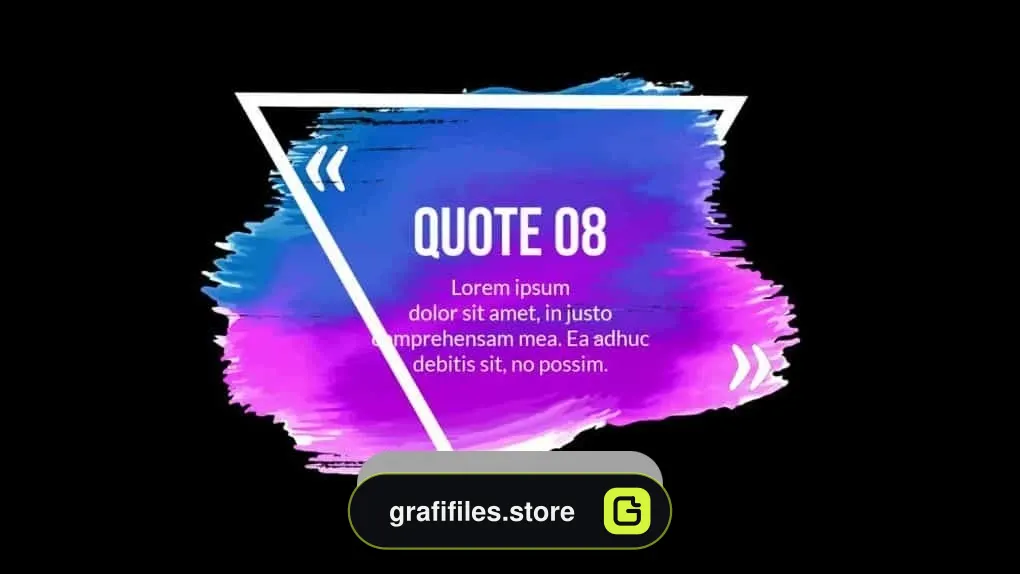 پروژه آماده نقل قول (سخن بزرگان) برای داوینچی ریزالو – Grunge Quote Titles