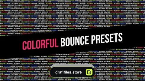 دانلود 200 پریست متن مخصوص افترافکت – Colorful Bounce Presets