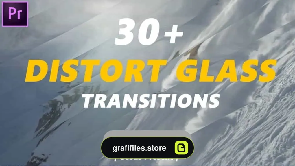 پریست آماده ترنزیشن شیشه ای برای پریمیر – Distortion Glass Transitions