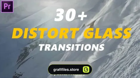 پریست آماده ترنزیشن شیشه ای برای پریمیر – Distortion Glass Transitions