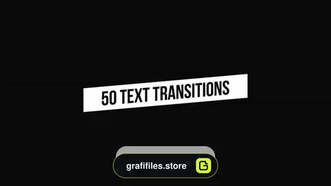 پریست آماده 50 ترنزیشن متن برای افترافکت – Text Transitions