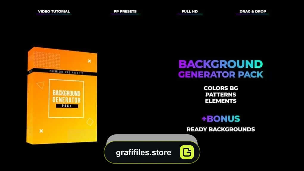 دانلود پریست ساخت بک گراند در پریمیر – Background Generator Pack