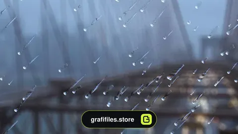 پروژه آماده بارش باران داوینچی ریزالو – Rain Drops