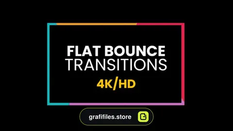 پریست ترنزیشن فلت برای پریمیر – Flat Bounce Transitions