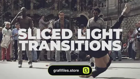 پریست ترنزیشن نور و تقسیم تصویر برای پریمیر – Sliced Light Transitions