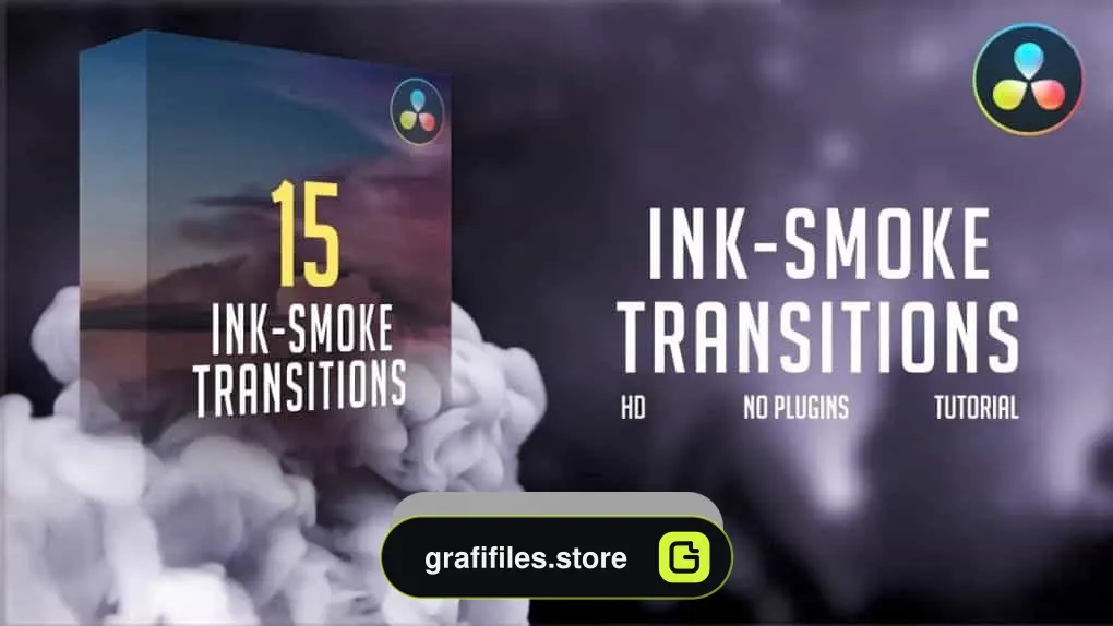 ترنزیشن جوهری برای داوینچی ریزالو – Ink-Smoke Transitions
