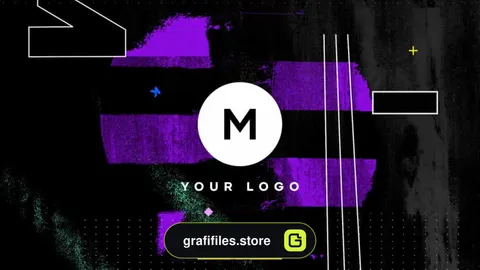 پروژه آماده لوگو برای داوینچی ریزالو – Grunge Distortion Logo