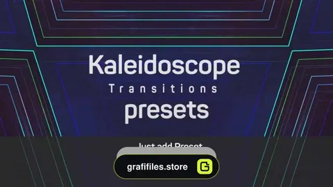 مجموعه پریست آماده پریمیر Kaleidoscope Transitions Presets
