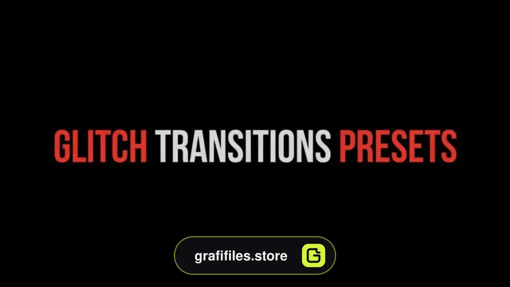 مجموعه پریست نویز و پارازیت مخصوص پریمیر – Glitch Transitions Presets