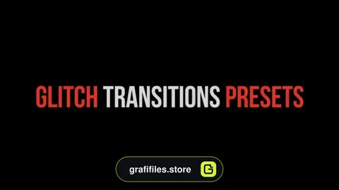 مجموعه پریست نویز و پارازیت مخصوص پریمیر – Glitch Transitions Presets