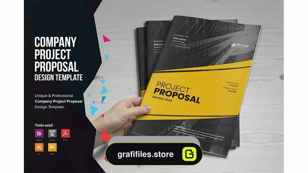 دانلود قالب ایندیزاین پروپوزال پروژه تجاری Project Business Proposal V5