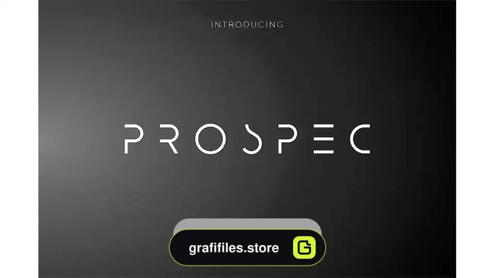 دانلود فونت انگلیسی مدرن Prospec Extra Light