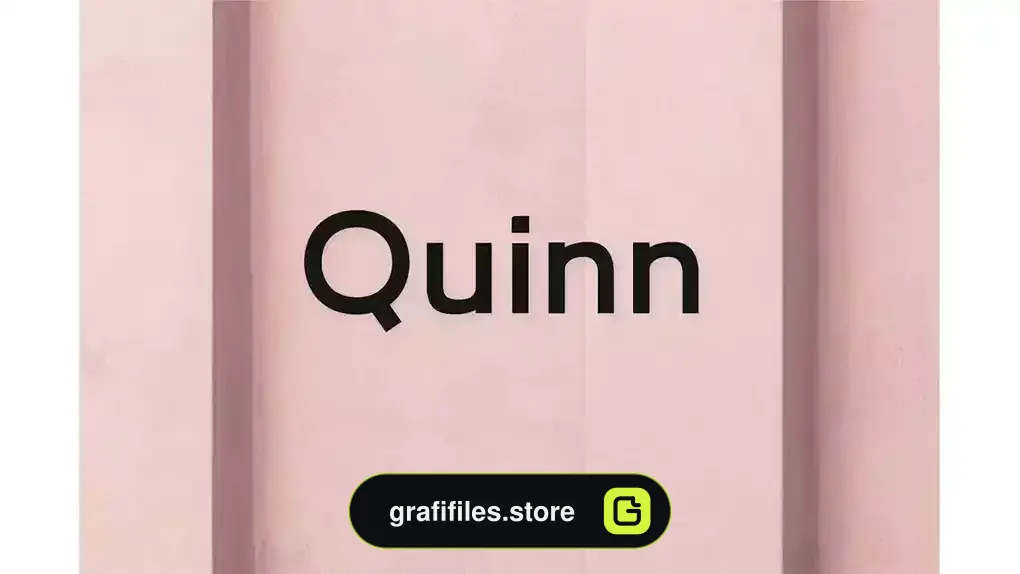 دانلود فونت انگلیسی مدرن Quinn – A minimal sans serif
