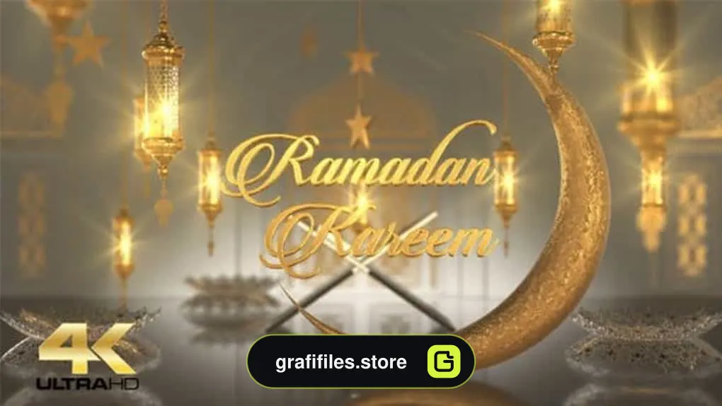 دانلود بک گراند متحرک ماه رمضان کریم Ramadan Kareem Background