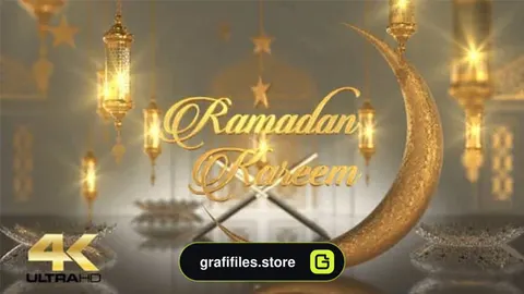 دانلود بک گراند متحرک ماه رمضان کریم Ramadan Kareem Background