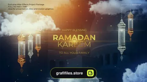 پروژه افترافکت تایتل رمضان کریم Ramadan Kareem Title