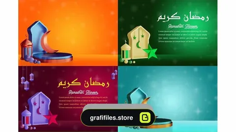 دانلود بکگراند رمضان کریم Ramadan Kareen Background Pack 01