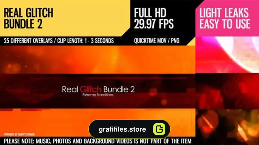 دانلود ترانزیشن نویز و پارازیت Real Glitch Bundle 2 – Extreme Transitions