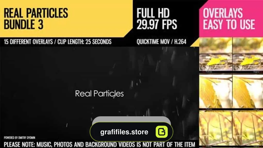 دانلود فوتیج ذرات معلق Real Particles Bundle 3 – Lazy Particles