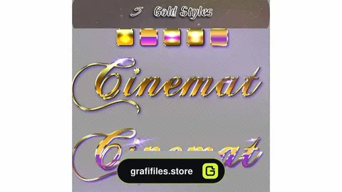 اکشن افکت متن طلایی برای فتوشاپ – Realistic Gold Cinematic Text Effect 4