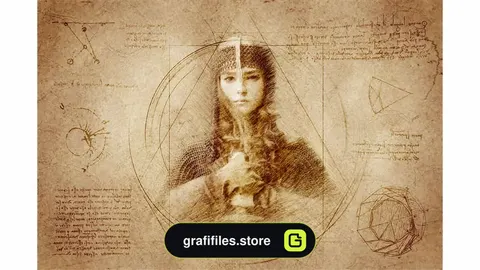 اکشن طراحی به سبک داوینچی فتوشاپ – Leonardo CS4+ Photoshop Action