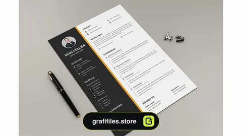 دانلود قالب آماده ورد رزومه Resume Microsoft Word