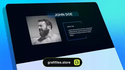 پروژه افترافکت پرزنتیشن رزومه شخصی Resume Personal Presentation