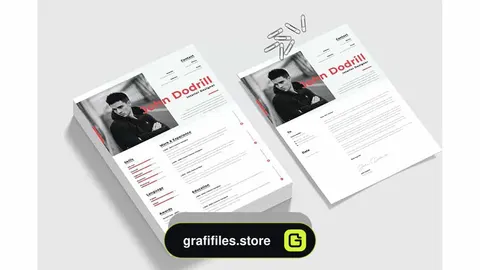 دانلود قالب آماده رزومه ورد CV Resume &amp; Cover Letter Template