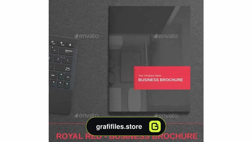 دانلود قالب ایندیزاین بروشور Royal Red Brochure
