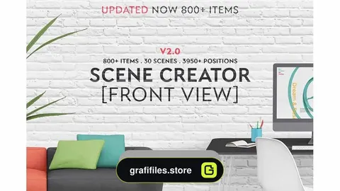 دانلود جعبه ابزار ساخت موکاپ Scene Creator Front View