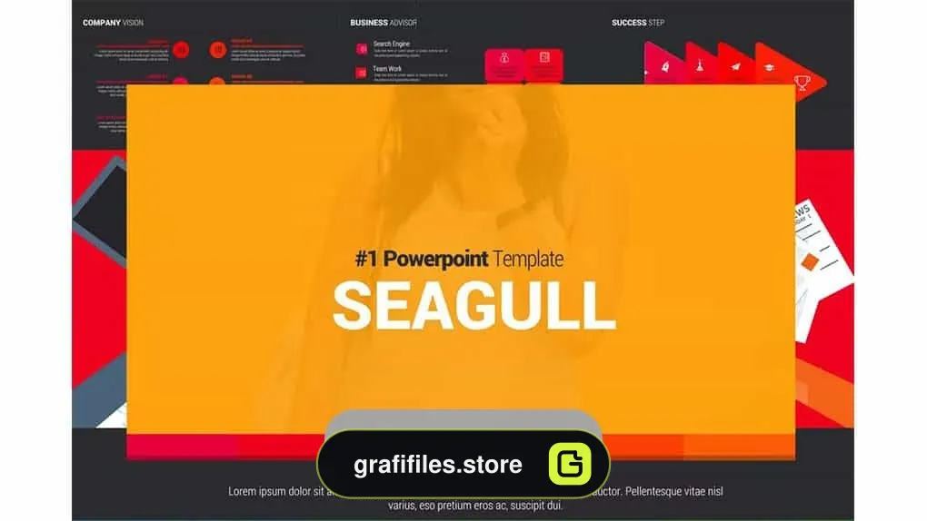 دانلود قالب پاورپوینت SEAGULL Powerpoint Template