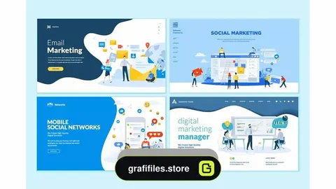 دانلود قالب طراحی وب سایت Set of Web Design Templates