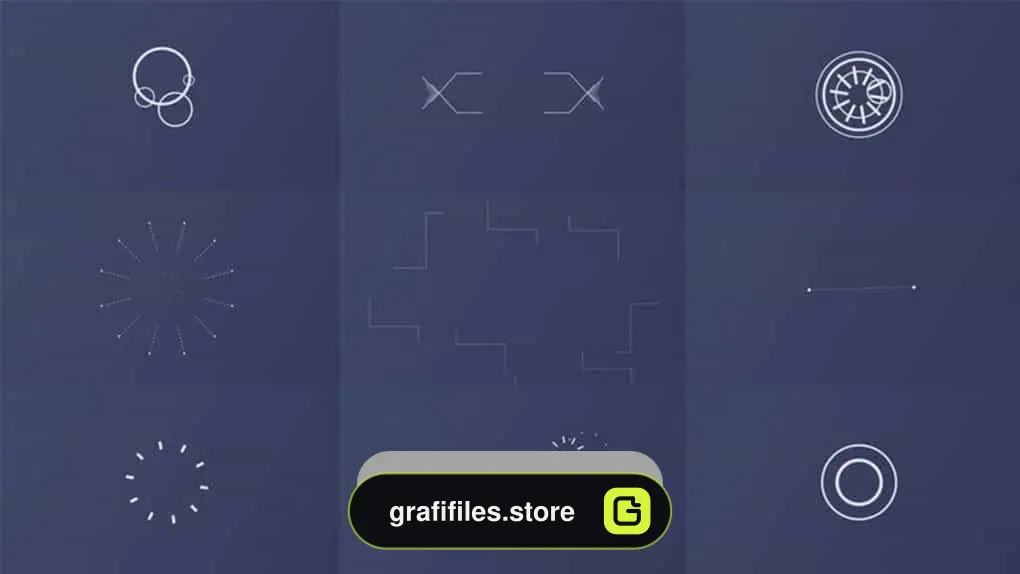 پروژه افترافکت اجزای موشن گرافیک Shape Elements Pack
