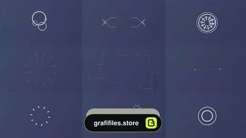 پروژه افترافکت اجزای موشن گرافیک Shape Elements Pack