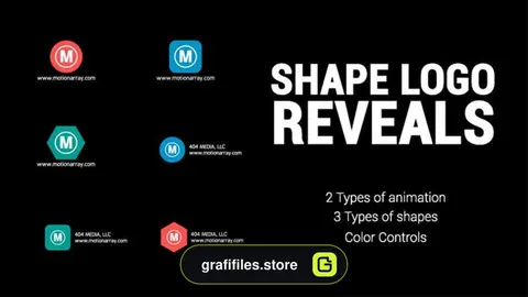 پروژه آماده فاینال کات پرو لوگو Shape Logo Reveals