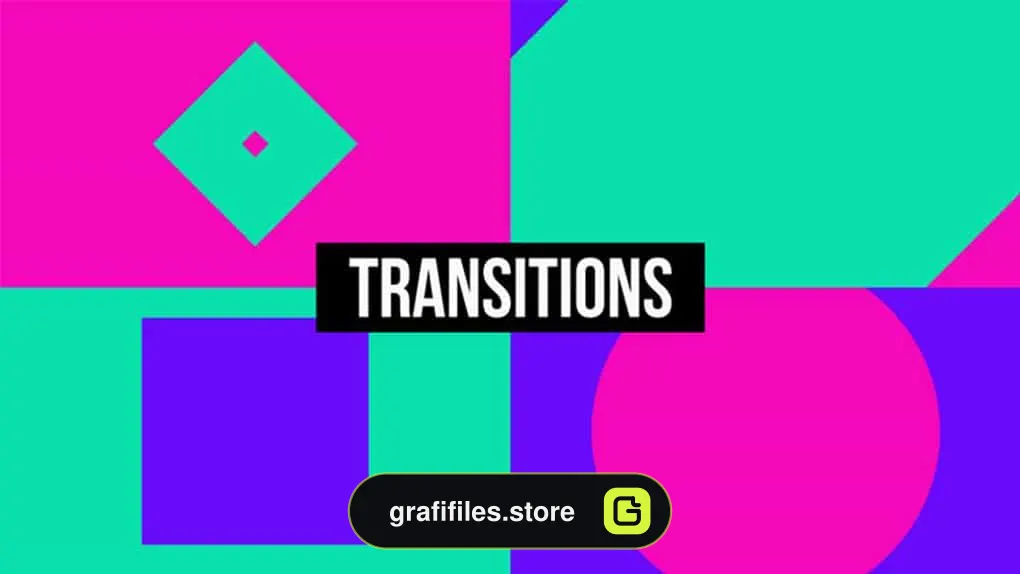 پروژه افترافکت ترانزیشن با اشکال Shape Transition Pack
