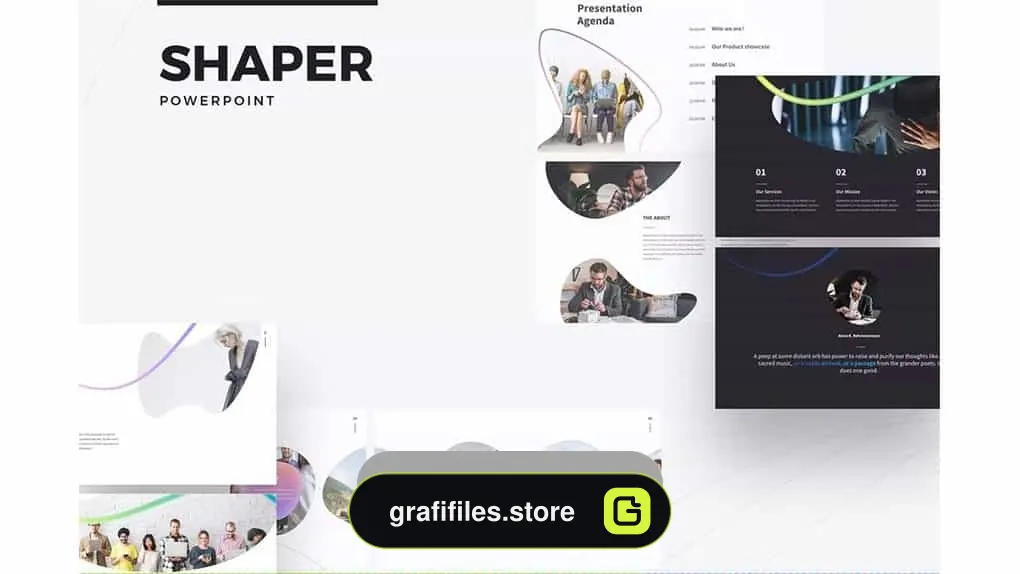 دانلود قالب پاورپوینت SHAPER Powerpoint Template