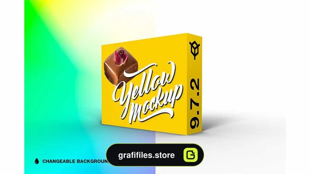 دانلود موکاپ جعبه Simple 3D Box Mockup