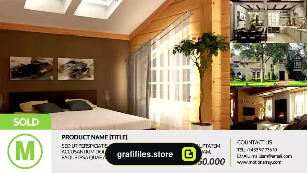 پروژه افترافکت اسلایدشو مشاور املاک ساده Simple Real-Estate SlideShow