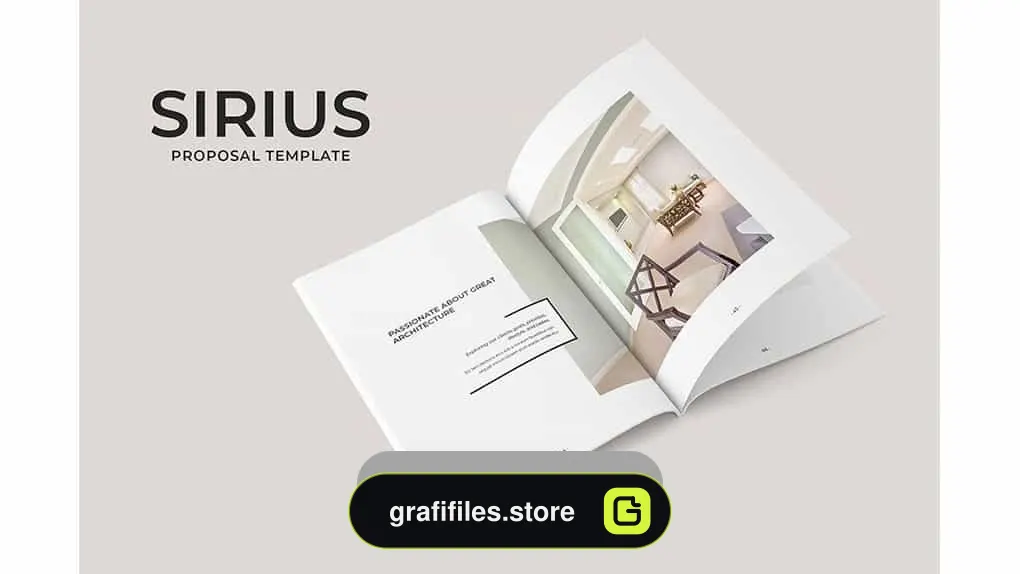 دانلود قالب ایندیزاین پروپوزال Sirius Proposal Template