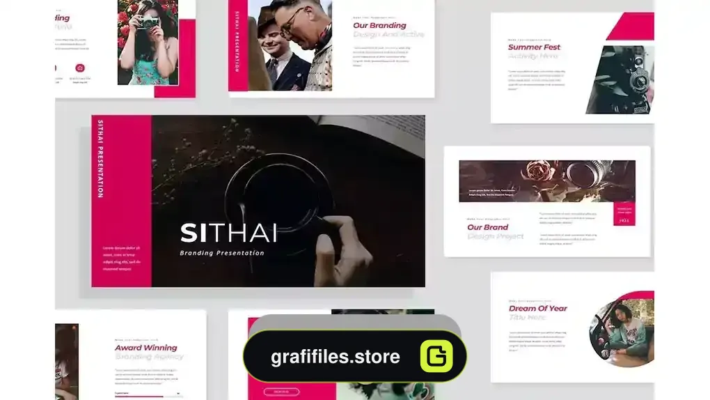 دانلود قالب پاورپوینت وینتیج Sithai Vintage PowerPoint