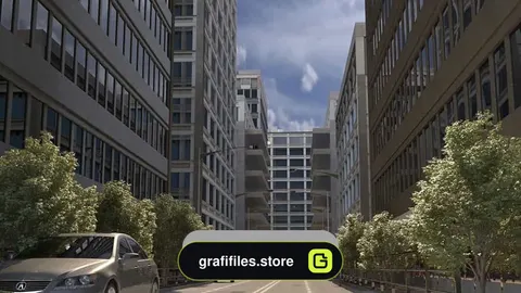 دانلود صحنه آماده شهرک