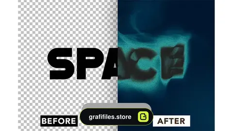 دانلود افکت متن دودی Smoky Text Effect