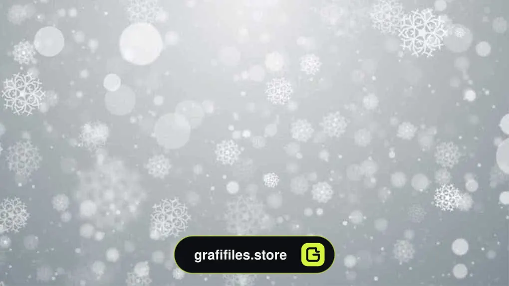 دانلود بک گراند موشن گرافیک بارش برف Snow Particles White Background